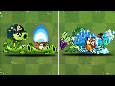 Team (Mega + Torchwood) Vs Team (Ice shroom + Pokra + Tiger Grass) - Who Will Win? - PvZ2 Team Plant
