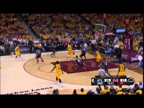 NBA, playoff 2015, Hawks vs. Cavaliers, Round 3, Game 3, Move 15, Paul Millsap, steal