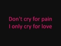 Ana Johnsson - Don't cry for pain + lyrics (on ...