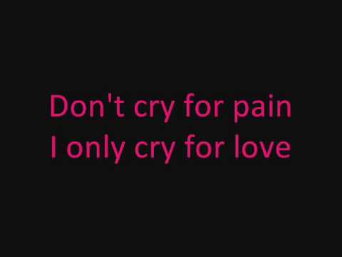 Don't cry for pain - Ana Johnsson