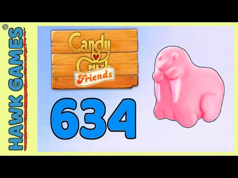 Candy Crush Friends Level 634 (Animals mode) - 3 Stars Walkthrough, No Boosters