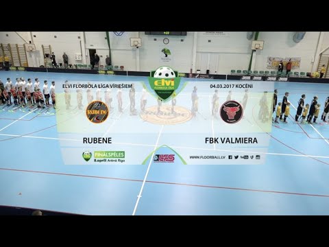 ELVI florbola līga: Rubene - FBK Valmiera (1/4F 3.spēle) (4.03.2017)