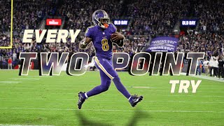Every Two Point Conversion Attempt from the 2024 NFL Season