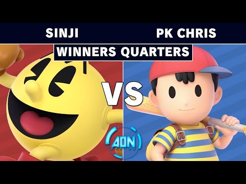 AON Ultimate 049 - DA | Sinji (Pac Man) Vs. MTS | PK Chris (Ness) Winners Quarters - Smash Ultimate