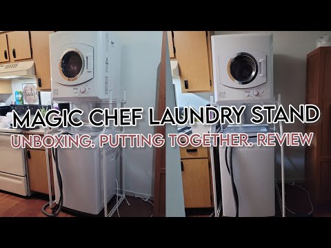 MAGIC CHEF LAUNDRY STAND | STEP BY STEP INSTRUCTIONS ON HOW TO PUT IT TOGETHER | RCA 2.1 PANDA 3.5