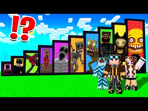 NON ENTRARE NEL PORTALE SBAGLIATO DEI MOSTRI DI MINECRAFT!!