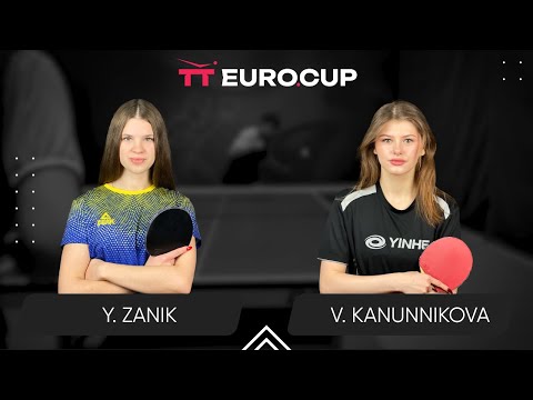 19:40 Yulianna Zanik - Vasylysa Kanunnikova 06.08.2024 TT Euro.Cup Women Ukraine Star. TABLE 3