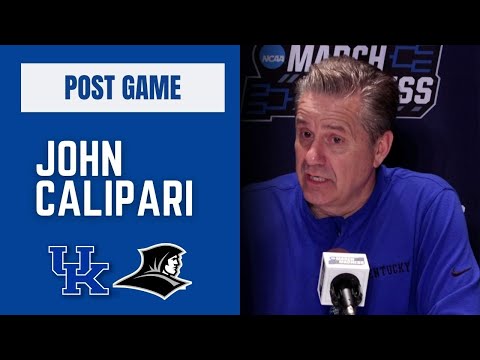 John Calipari and Kentucky Wildcats press conference following win over Providence