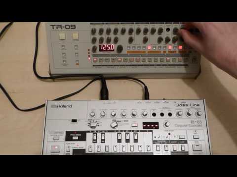 Roland TR09 Rhythm Composer & Roland TB03 Bass Line