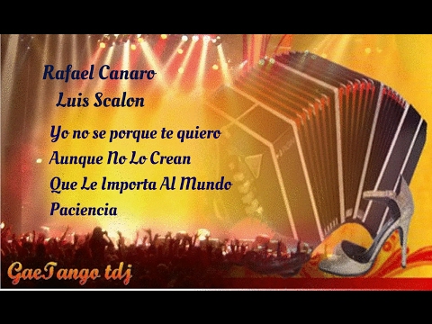 Tanda di tango Rafael Canaro Luis Scalon   1933 37