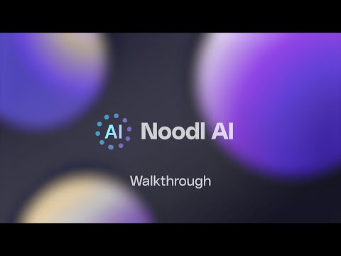 Noodl AI- Walkthrough