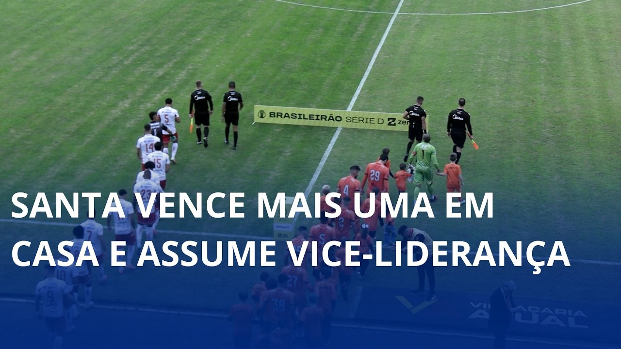 Santa vence mais uma em casa e assume vice-liderança