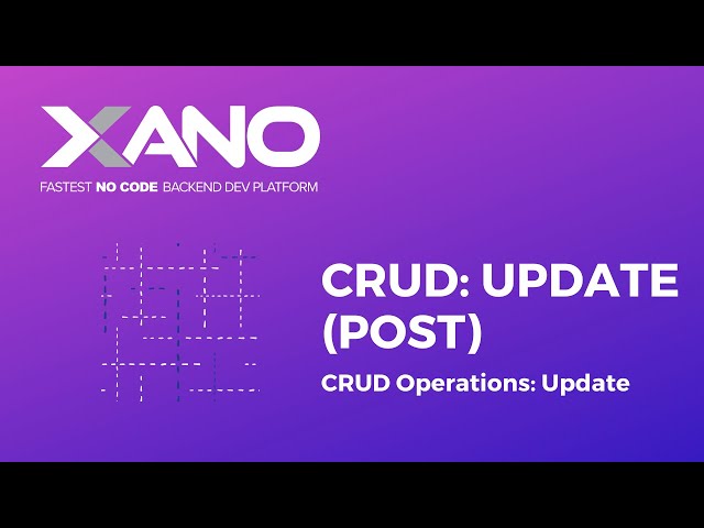 CRUD: Update (Post) Operation