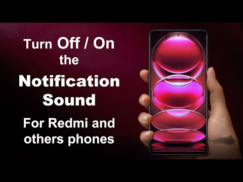 Turn off the notification sound in redmi note 12 pro plus phones and other redmi phones