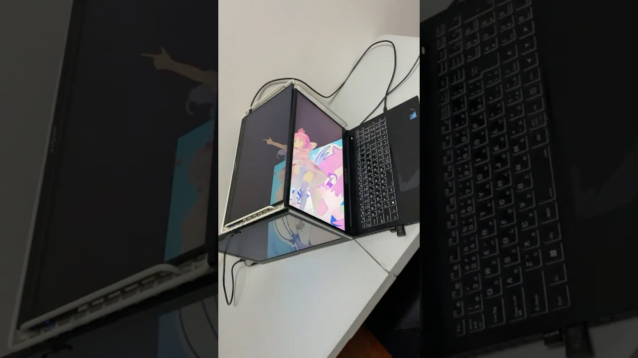 ただの3面液晶なのに、姫森ルーナさんが箱の中で踊ってるように見える #shorts