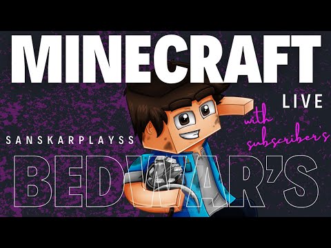 Minecraft Bedwar's LIVE with SUBS! Join Now!
