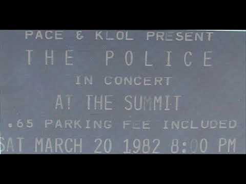 THE POLICE - Bring on the Night (Houston, TX 20-03-1982 The Summit USA)  (HQ Audio)