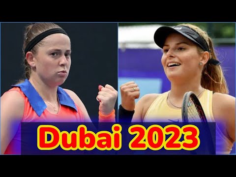 Jelena Ostapenko vs Katarina Zavatska .. Highlights .. R1.. Dubai 2023