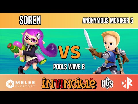 Invincible VI - Pools B - Soren(Inkling) Vs. Anonymous Moniker 5(Mii Swordfighter)