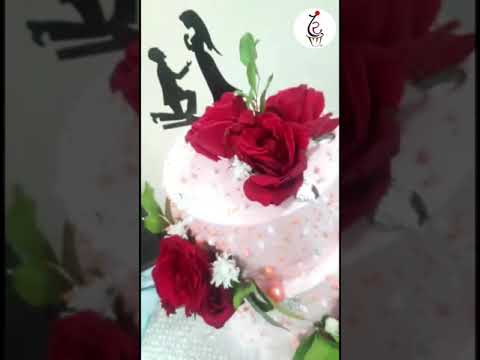 Ring ceremony Spl cake| Anniversary cake| by Rutuja's Sweets🎂