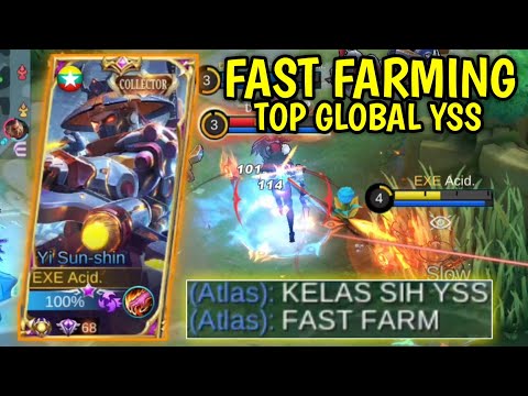 FAST FARMING TOP GLOBAL YI SUN SHIN EARLY TO LATEGAME | GAMEPLAY TOP GLOBAL YSS NEW PATCH/UPDATE