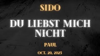 SIDO - Du liebst mich nicht (Lyrics)