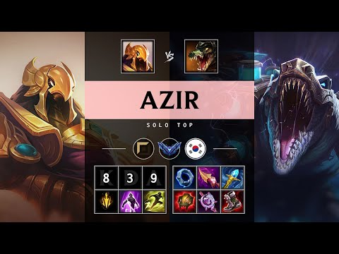 Azir Top vs Renekton - KR Diamond Patch 25.17
