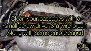 Honda/Acura V6 EGR Passage cleaning