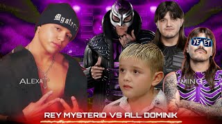 WWE 2K25 - 1 VS 4 Gauntlet Turmoil Match - Rey Mysterio VS Baby Dominik Masked Dom Yeet Dom & Dirty