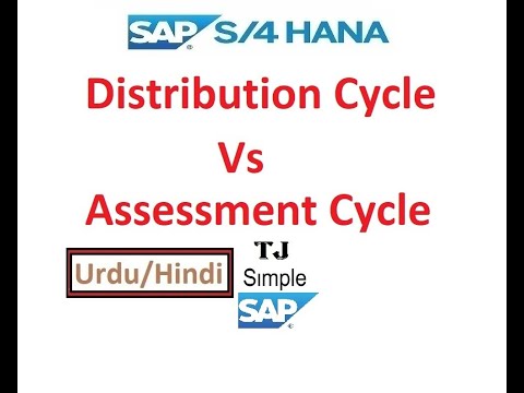 SAP-CO-Cyc - Distribution Cycle Vs Assessment Cycle | SAP S/4HANA - Hindi/Urdu