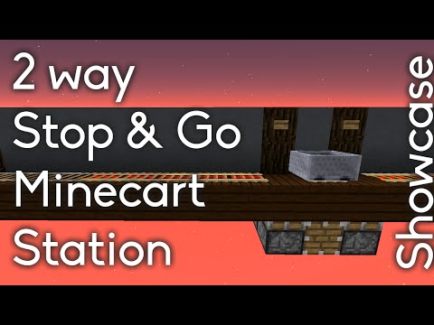 2 way, Stop & Go Minecart Station (Seamless) [Showcase]