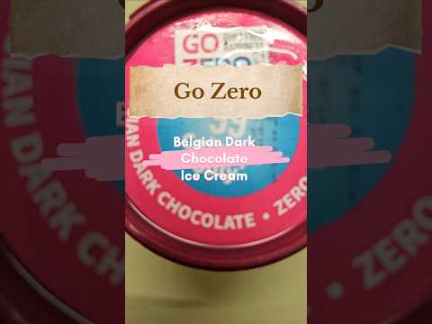 Go Zero | Dark Chocolate Belgian Ice Cream 🍨😋 #shorts #viralshorts