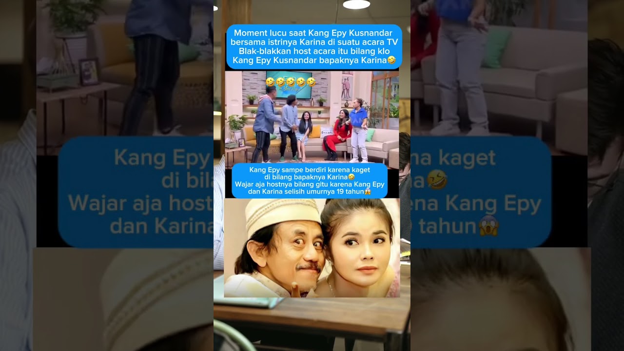 Kang Epy Kusnandar di bilang Bapaknya Karina🤣😅#premanpensiun #epykusnandar