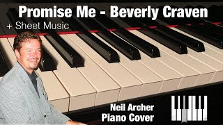 Promise Me - Beverly Craven - Piano Cover HD + Sheet Music