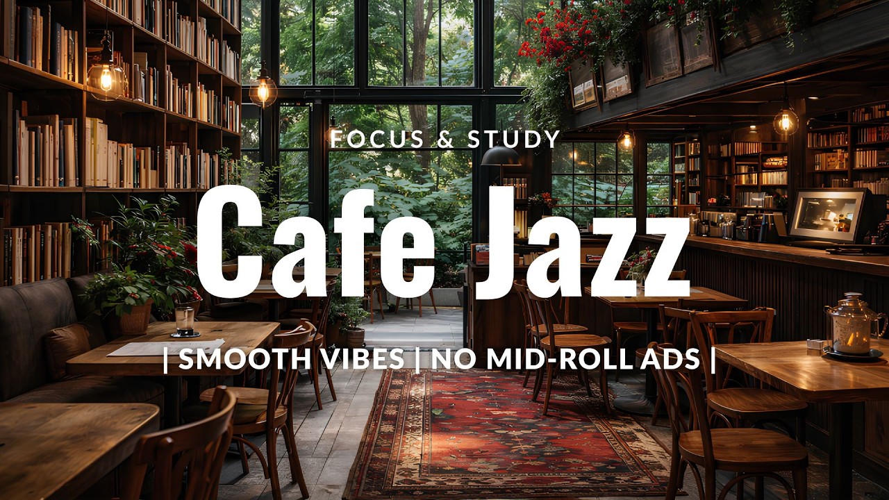 [Cafe Jazz] No Mid-Roll Ads | Smooth Background Music for Work, Study & Relax |