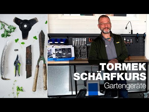 Gartengeräte schleifen (Rasenmäher-messer, Gartenscheren etc.) | Special | Tormek Live-Schärfkurs