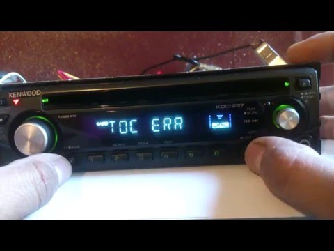 kenwood car stereo TOC ERROR