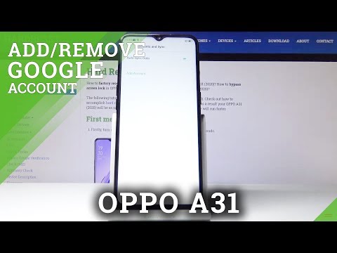 How to Add & Remove Google User in OPPO A31 (2020) – Manage Google Account