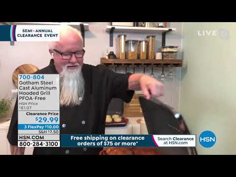 Gotham Steel Cast Aluminum Hooded Grill PFOAFree