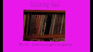 Amazon Coloring Haul for September 2020, Books & Some Supplies