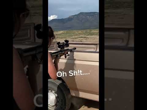 good thing she had a scope 😏 she might have missed if not😂 IG @alex296