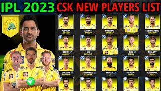 IPL 2023 Chennai Super Kings Full Players List | CSK Team Squad 2023 | CSK Final Squad IPL 2023