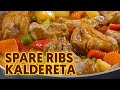 Spareribs Kaldereta | Pork Ribs Stew Filipino Style