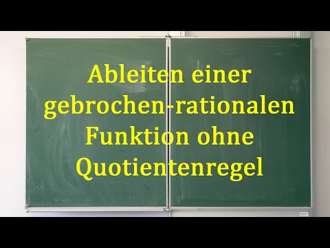 Ableiten einer gebrochen-rationalen Funktion ohne Quotientenregel