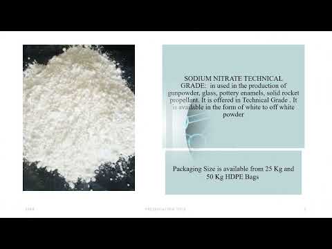 Powder sodium nitrate technical