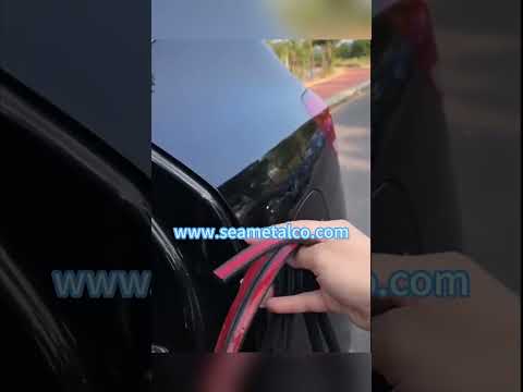 Car Door Rubber Seal Strip Automotive Weather Stripping Double Layer Auto Weatherstrip Universal