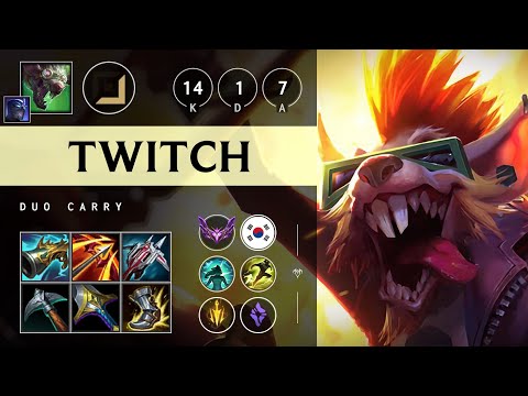 Twitch ADC vs Senna - KR Master Patch 25.13