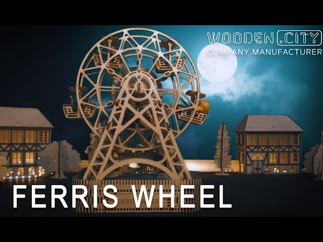 Video Teaser für [Ferris Wheel] Wooden Mechanical Model Set by WOODEN.CITY