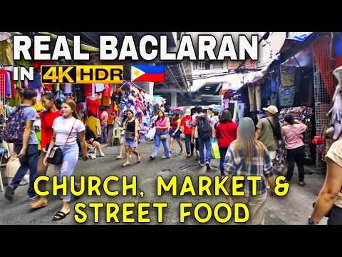[4K  HDR] Explore Baclaran Market & Church | Manila Street Scenes 2025