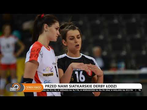 Derby Łodzi 2019. Siatkarki i trenerzy przed meczem ŁKS Commercecon - Grot Budowlani
